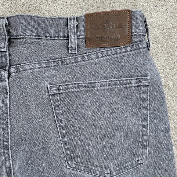 Vintage Wrangler Jeans Mens 36 x 30 Gray Wash Relaxed Fit Straight‎ Leg Baggy - Picture 11 of 13